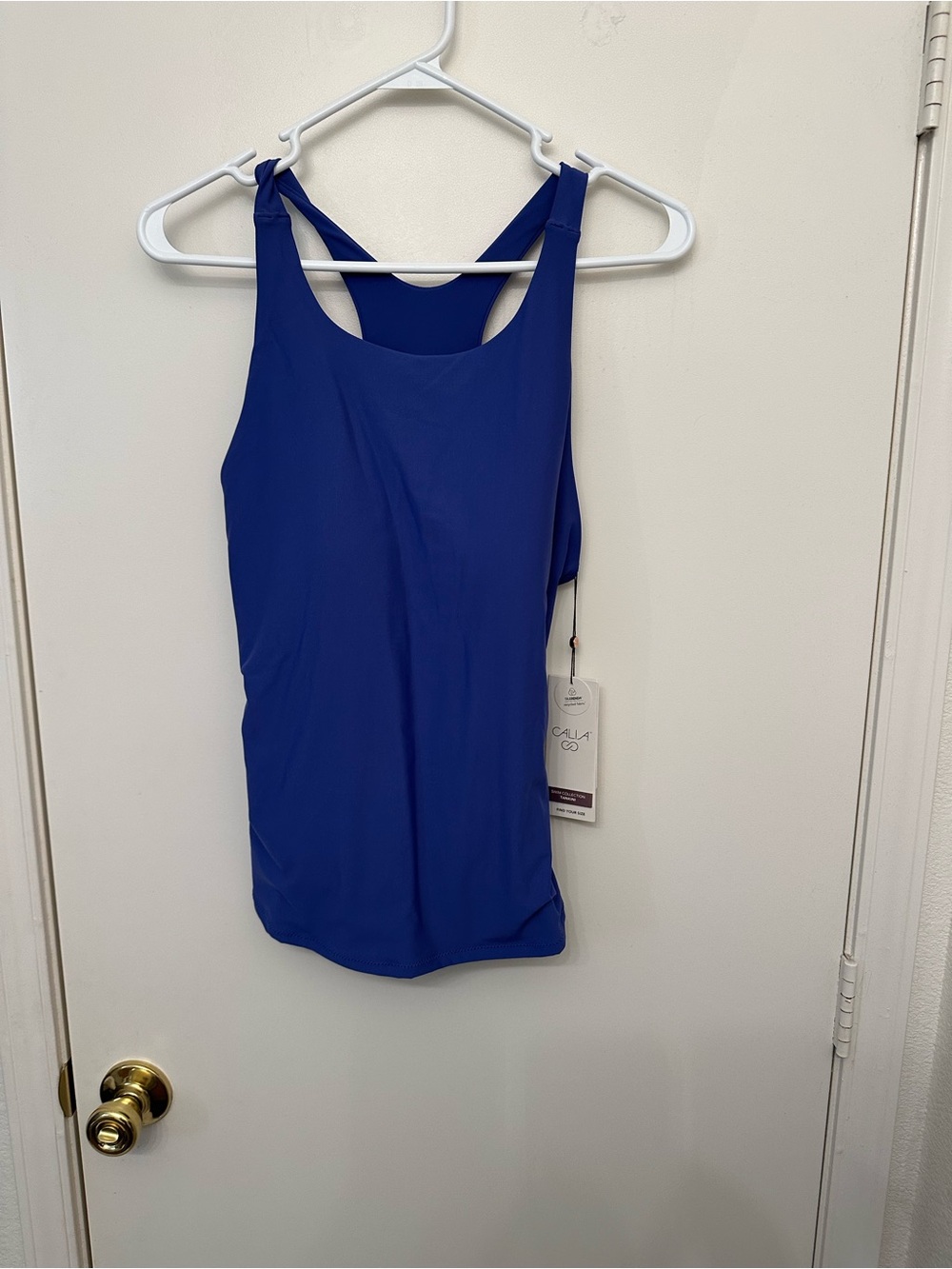 CALIA by Carrie Underwood Cobalt Blue Racerback Swim Tankini